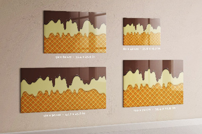 Dry erase magnetic board Ice cream