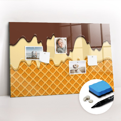 Dry erase magnetic board Ice cream