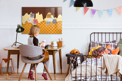 Dry erase magnetic board Ice cream