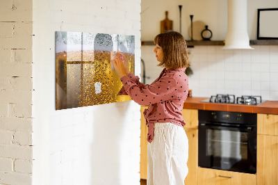 Magnetic writing board with marker Beer mug