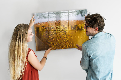 Magnetic writing board with marker Beer mug