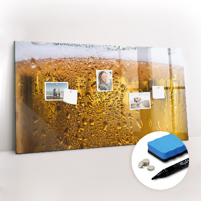 Magnetic writing board with marker Beer mug