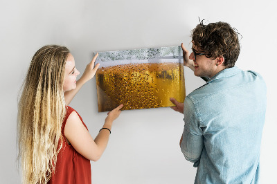 Magnetic writing board with marker Beer mug