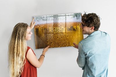 Magnetic writing board with marker Beer mug