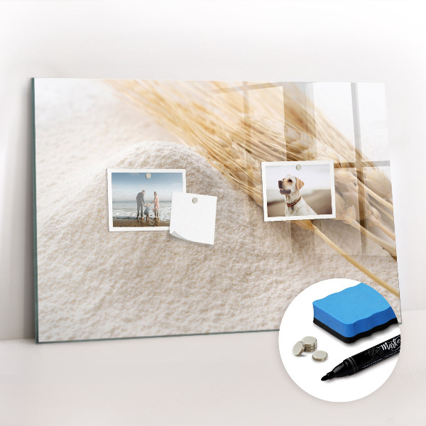 Dry erase magnetic board Flour