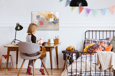 Dry erase magnetic board Flour