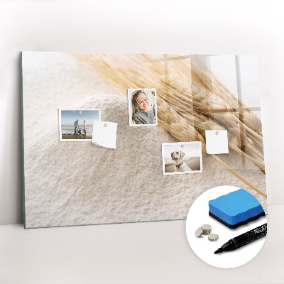 Dry erase magnetic board Flour