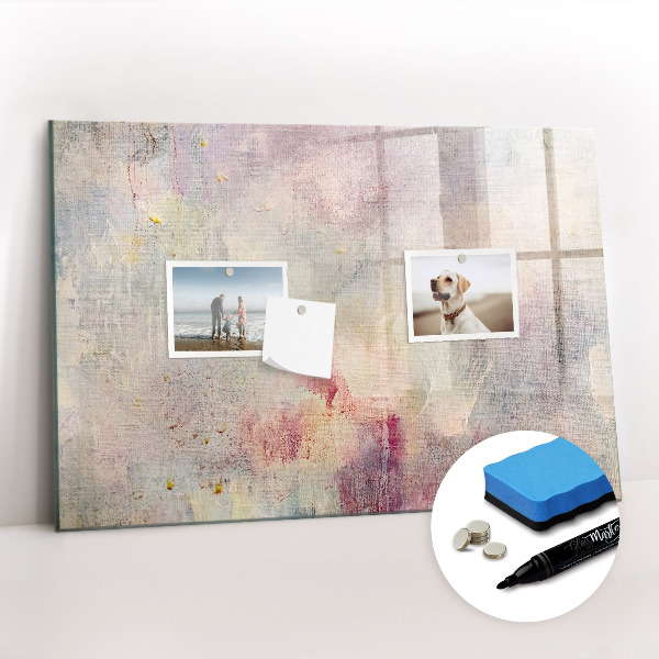 Magnetic dry erase board Painted Abstraction