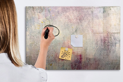 Magnetic dry erase board Painted Abstraction