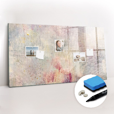Magnetic dry erase board Painted Abstraction