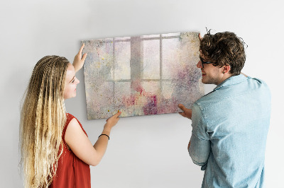 Magnetic dry erase board Painted Abstraction