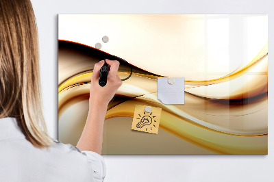 Dry erase magnetic board Abstract wave
