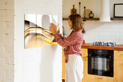 Dry erase magnetic board Abstract wave