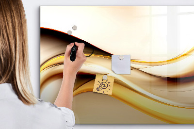 Dry erase magnetic board Abstract wave