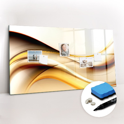 Dry erase magnetic board Abstract wave