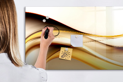 Dry erase magnetic board Abstract wave