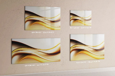 Dry erase magnetic board Abstract wave