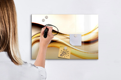 Dry erase magnetic board Abstract wave