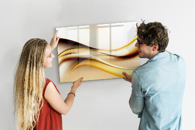 Dry erase magnetic board Abstract wave