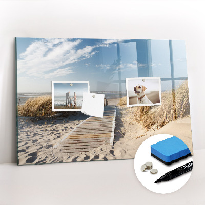 Magnetic board for writing Beach View