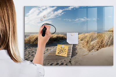 Dry erase magnetic board Beach View
