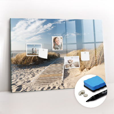 Dry erase magnetic board Beach View
