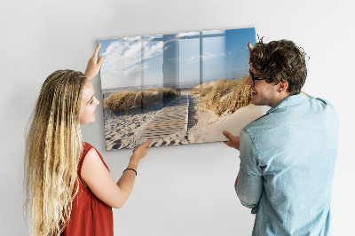 Dry erase magnetic board Beach View