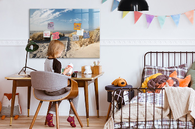 Dry erase magnetic board Beach View