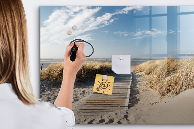 Magnetic board for writing Beach View