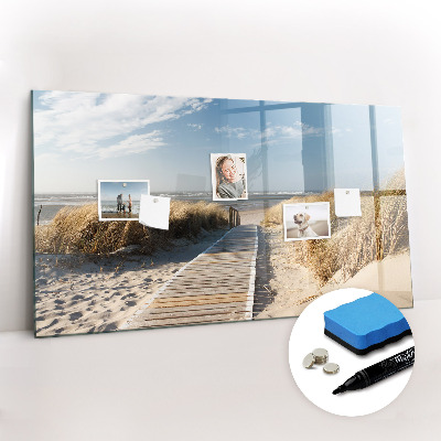 Dry erase magnetic board Beach View