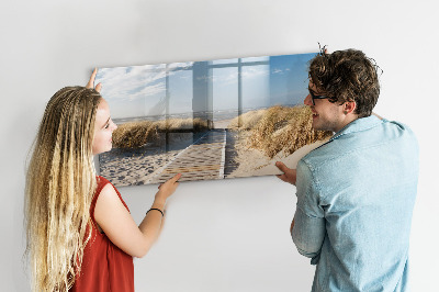 Magnetic board for writing Beach View