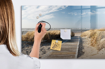 Dry erase magnetic board Beach View