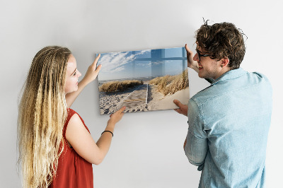 Dry erase magnetic board Beach View