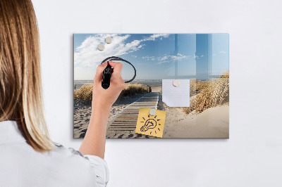 Magnetic board for writing Beach View