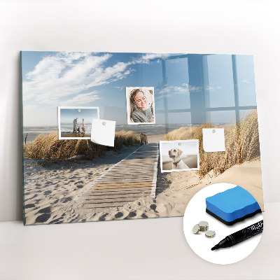 Dry erase magnetic board Beach View