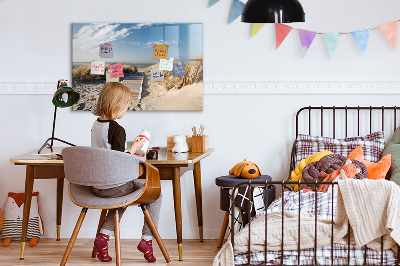 Dry erase magnetic board Beach View