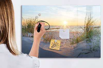 Magnetic dry erase board Sunset on the Beach