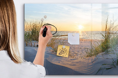 Magnetic dry erase board Sunset on the Beach