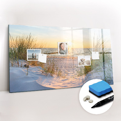 Magnetic dry erase board Sunset on the Beach