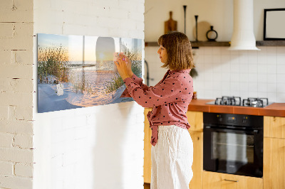 Magnetic dry erase board Sunset on the Beach