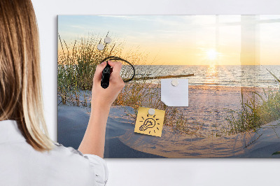 Magnetic dry erase board Sunset on the Beach