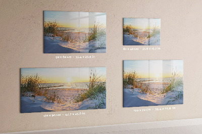Magnetic dry erase board Sunset on the Beach