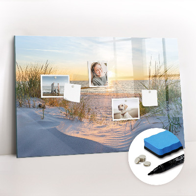 Magnetic dry erase board Sunset on the Beach