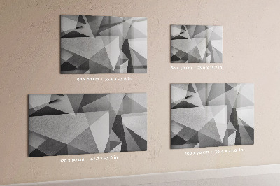 Dry erase magnetic board 3D Abstraction