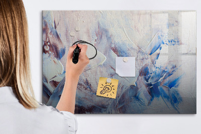 Dry erase magnetic board Brush strokes