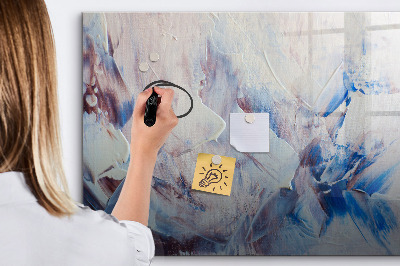 Dry erase magnetic board Brush strokes