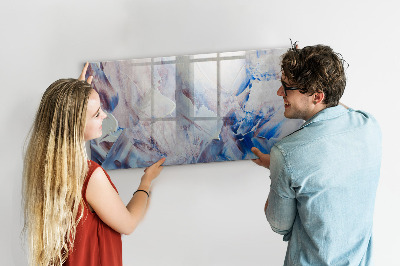 Dry erase magnetic board Brush strokes