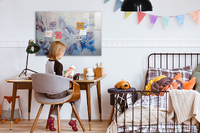 Dry erase magnetic board Brush strokes
