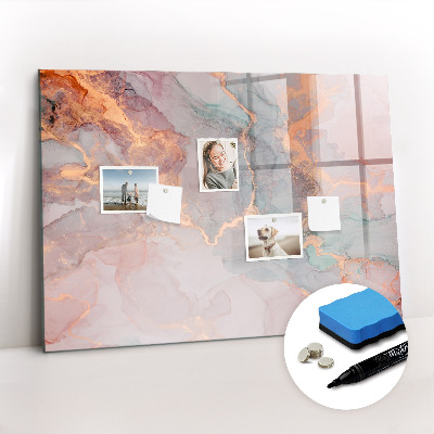 Magnetic dry erase board Retro meal planner