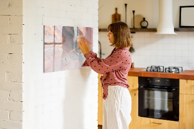 Magnetic dry erase board Retro meal planner